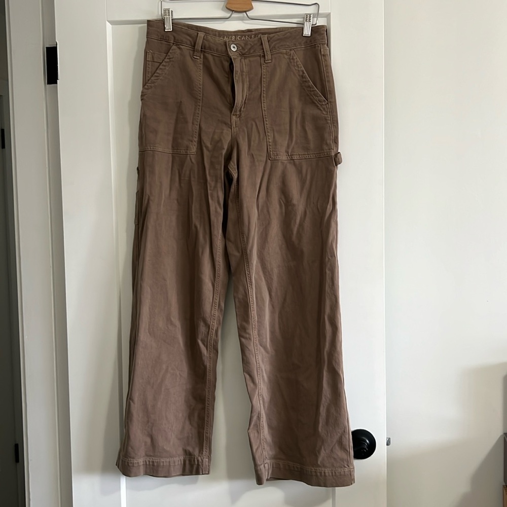Brown stretch carpenter Jean